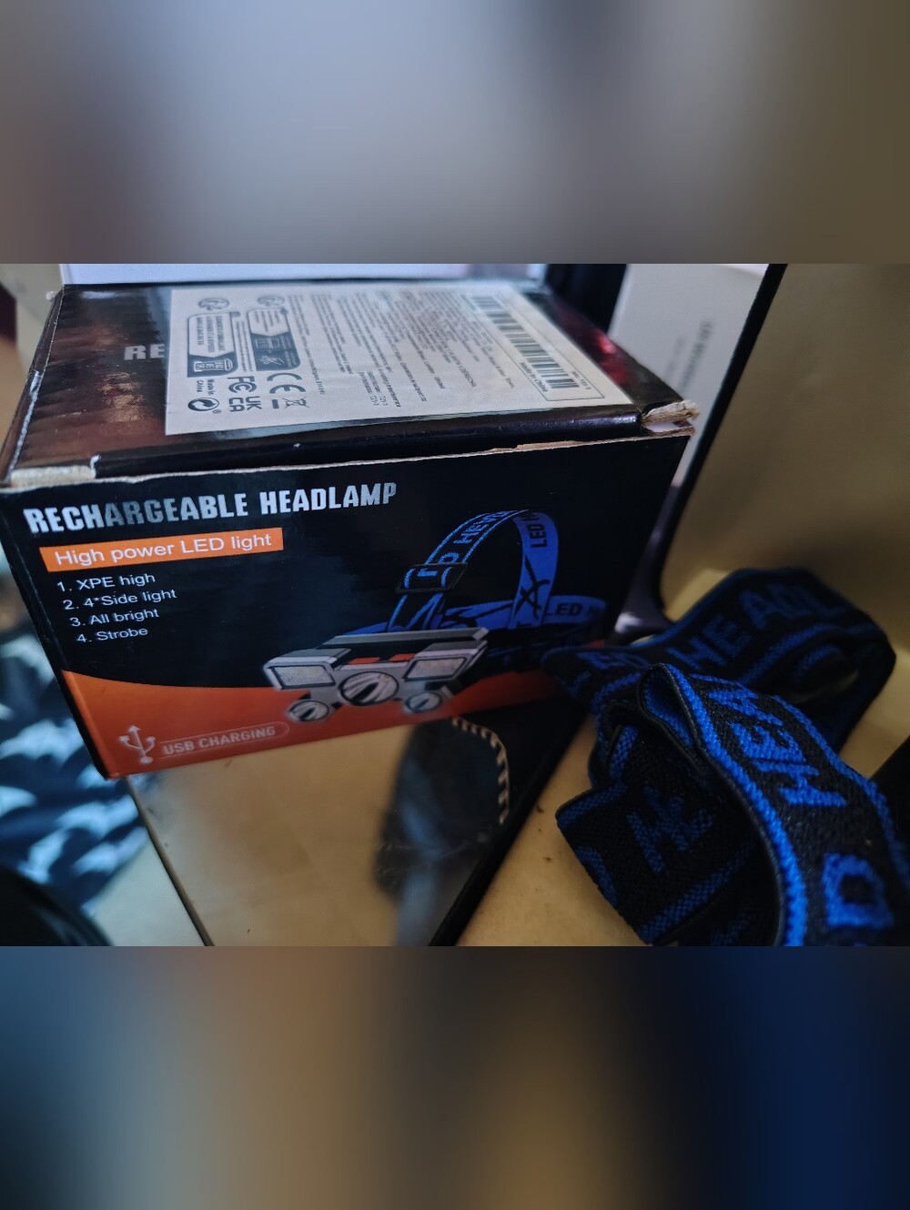 NIB Rechargeable Multi-LED Headlamp High Power Light - Picture 3 of 7